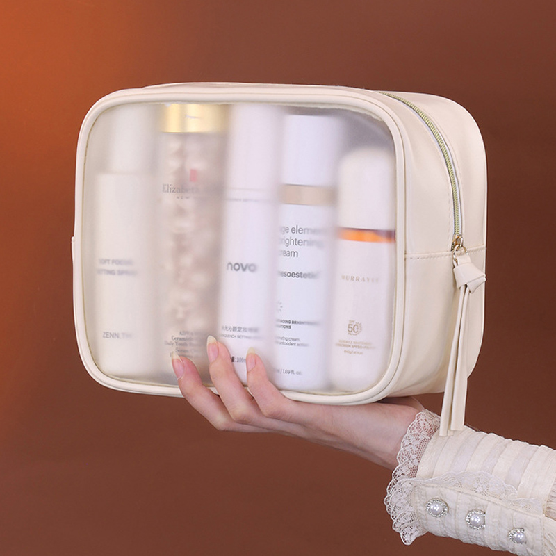 PVC Matte Semi-Transparent Cos - Luxury Skincare Organizer ulasan dan harga