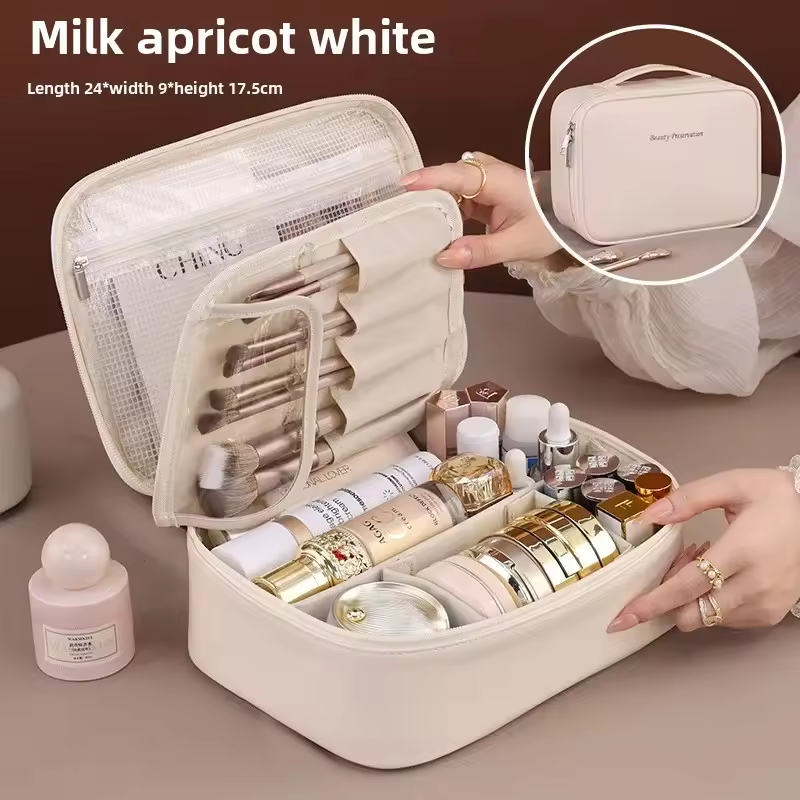 Double Layer Large Capacity Wo - Luxury Skincare Organizer ulasan dan harga