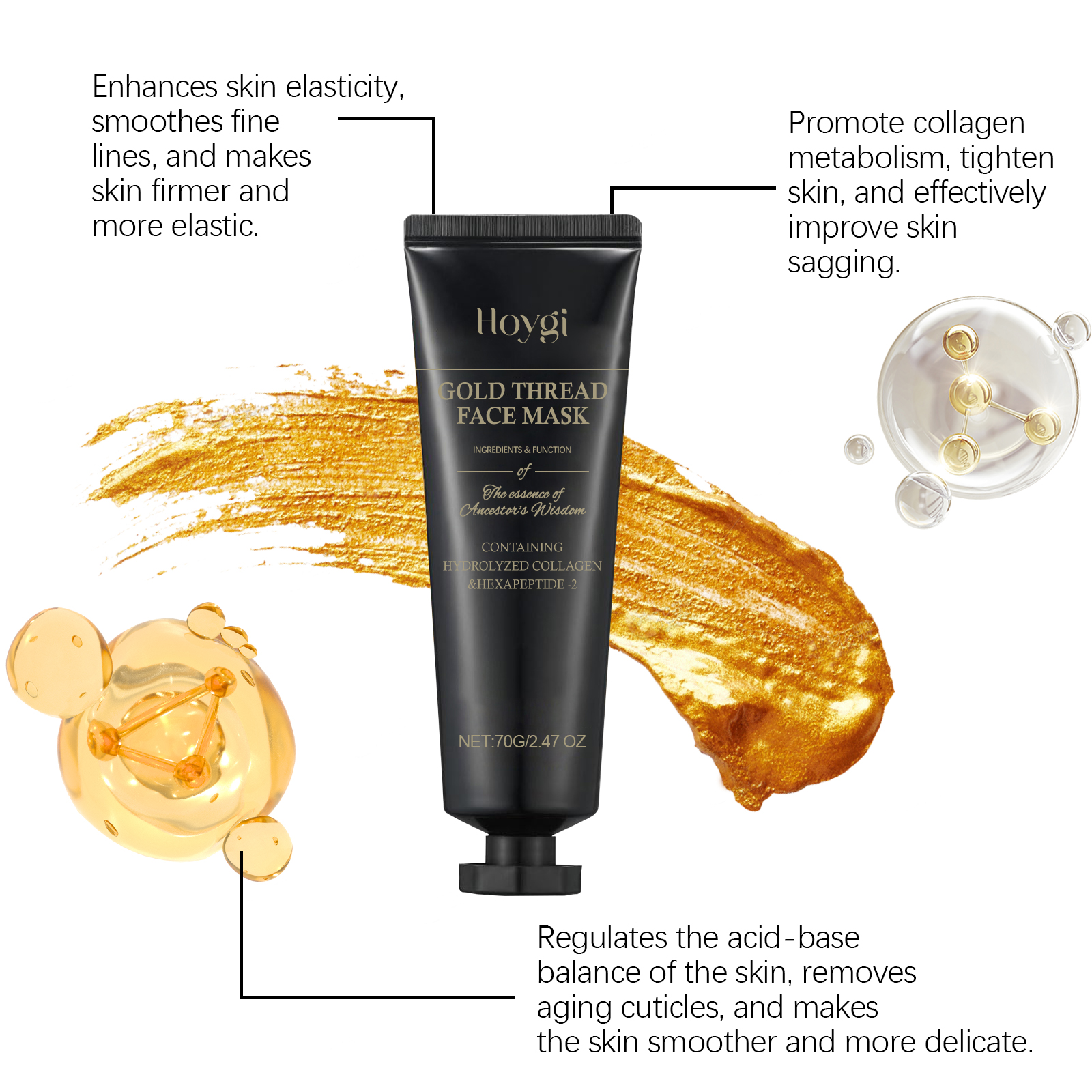 HOYGI 24K Gold Peeling Face Ma - Luxury Skincare Treatments ulasan dan harga