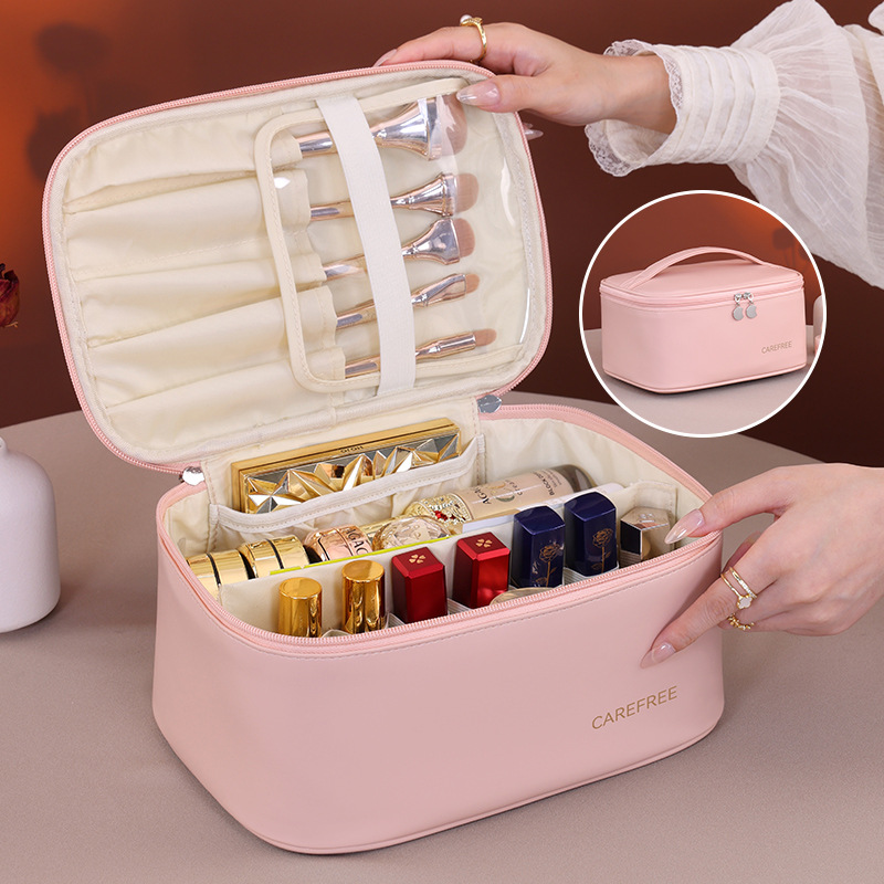 Luxury PU Makeup Bag for Women - Luxury Skincare Organizer ulasan dan harga