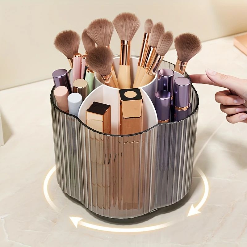 360° Rotating Makeup Brush Hol - Luxury Skincare Organizer ulasan dan harga