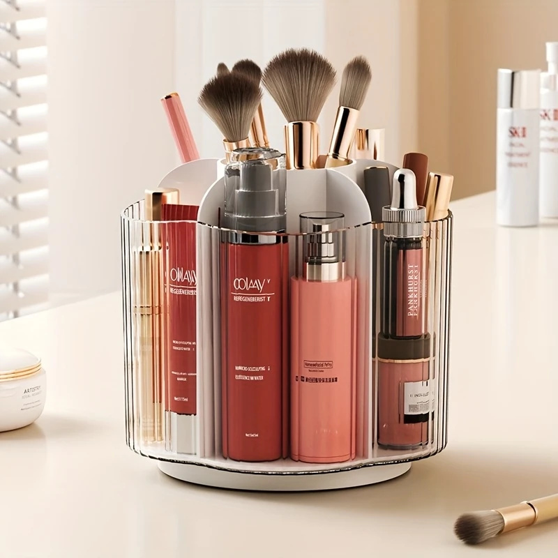 360° Rotating Makeup Brush Hol - Luxury Skincare Organizer ulasan dan harga
