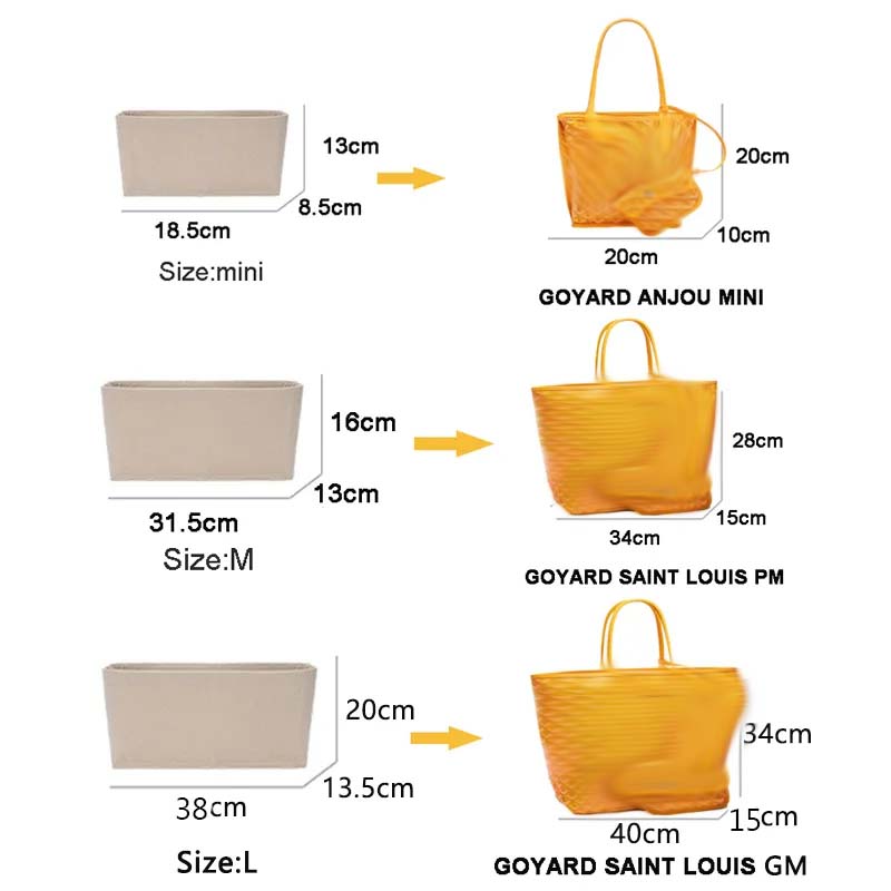 Felt Insert Bag Cosmetic Organ - Luxury Skincare Organizer ulasan dan harga
