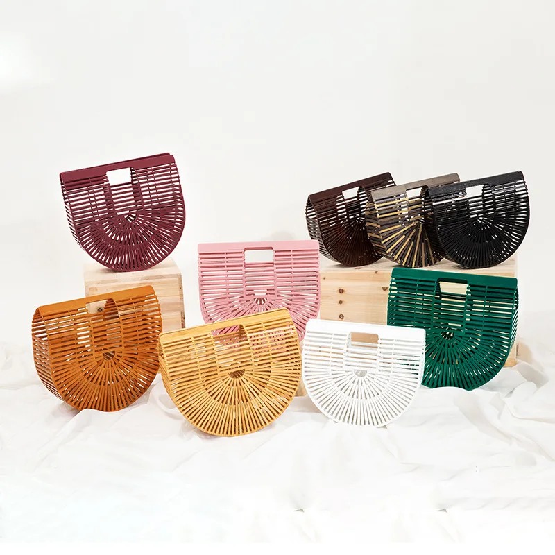 Semicircle Women Bamboo Bags S - Luxury Skincare Organizer ulasan dan harga